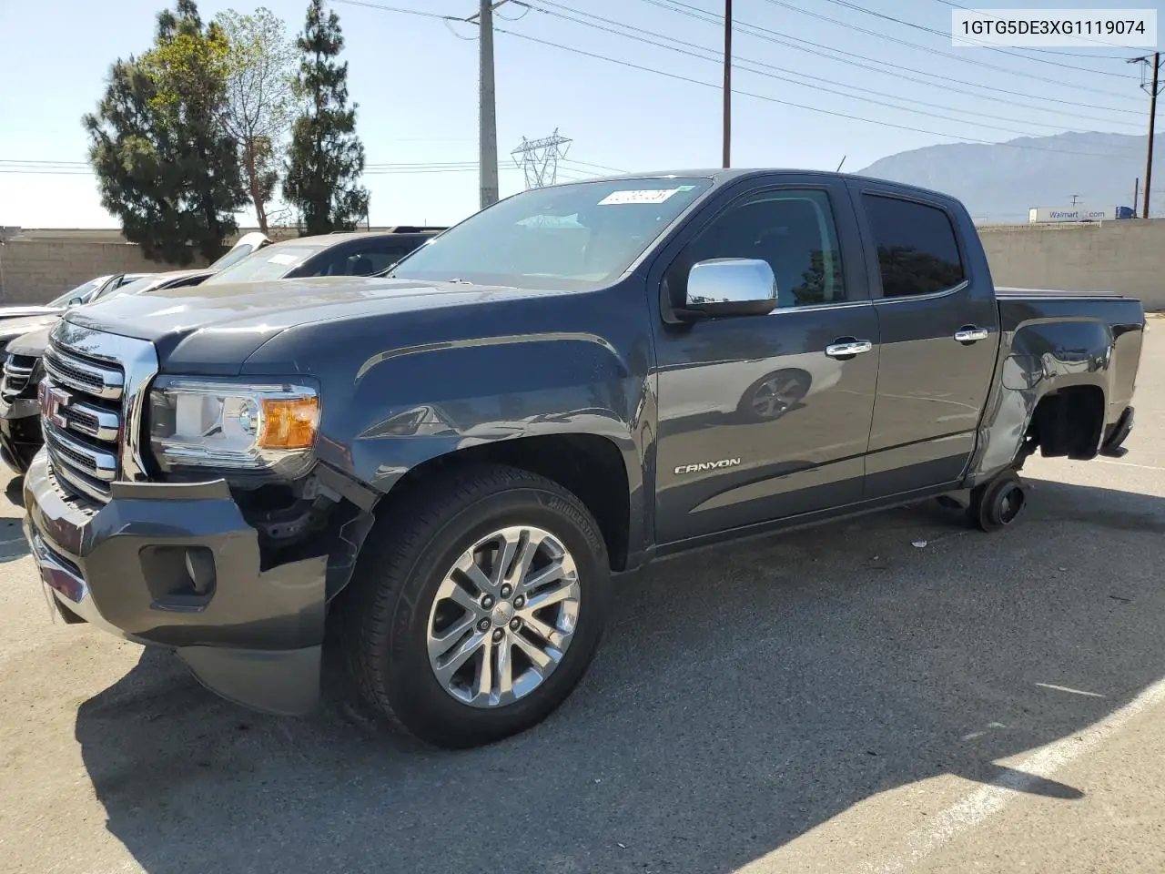 2016 GMC Canyon Slt VIN: 1GTG5DE3XG1119074 Lot: 62793125