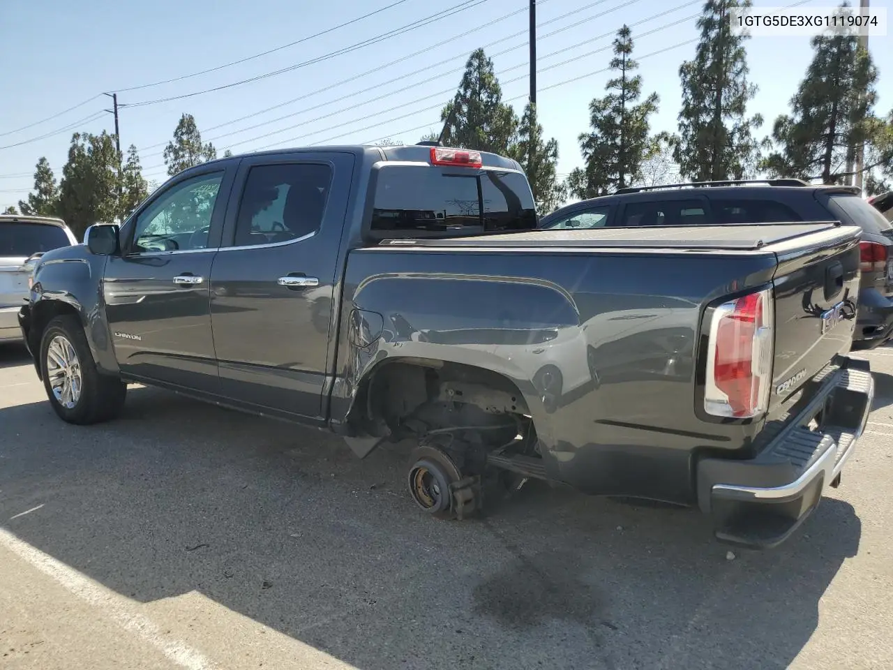 2016 GMC Canyon Slt VIN: 1GTG5DE3XG1119074 Lot: 62793125