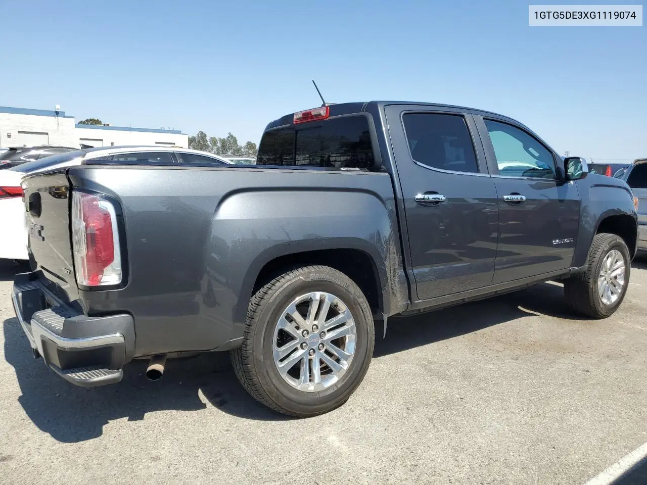 2016 GMC Canyon Slt VIN: 1GTG5DE3XG1119074 Lot: 62793125