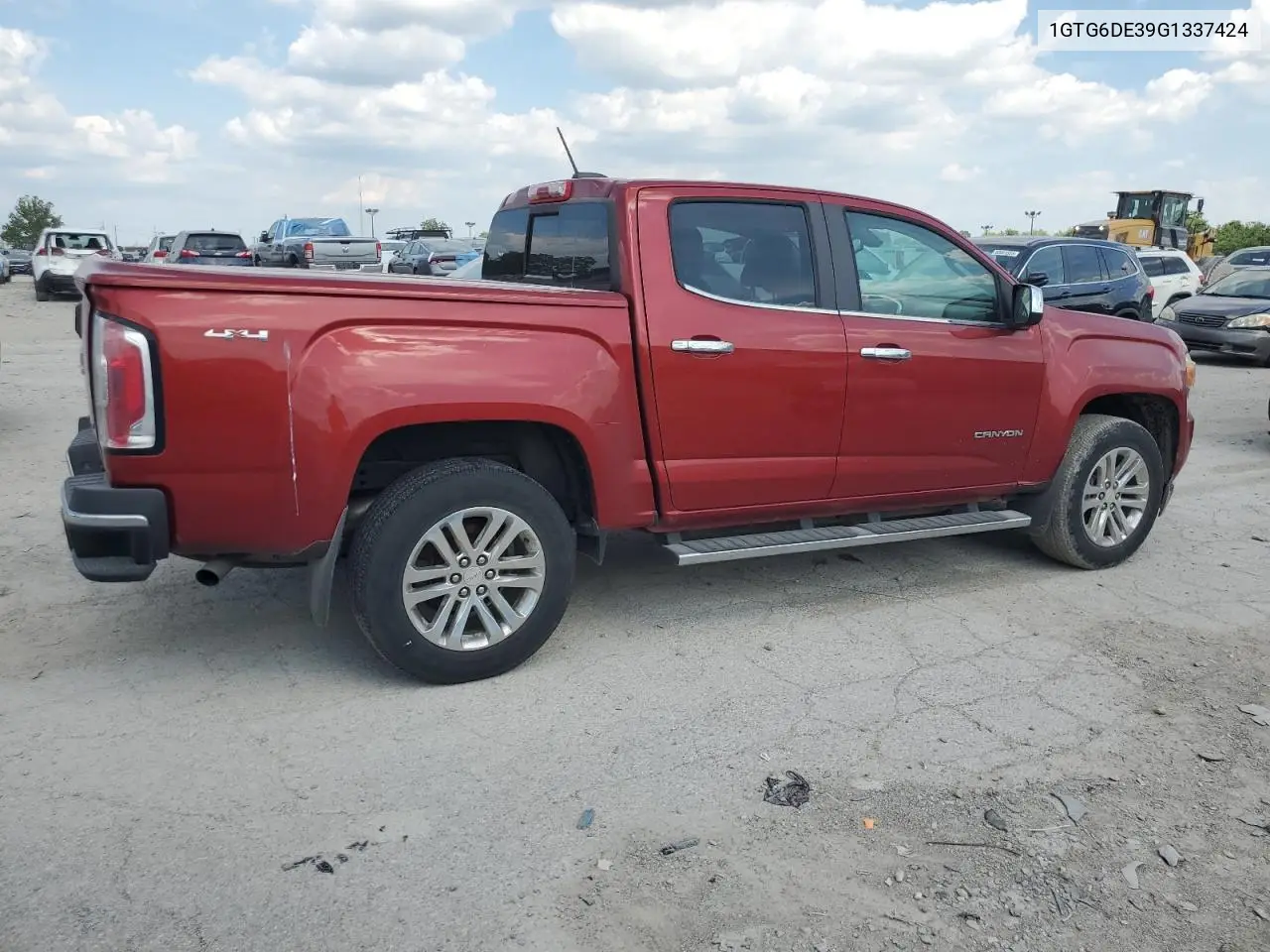 2016 GMC Canyon Slt VIN: 1GTG6DE39G1337424 Lot: 63462345