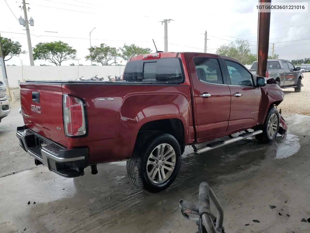 2016 GMC Canyon Slt VIN: 1GTG6DE36G1221016 Lot: 63597275