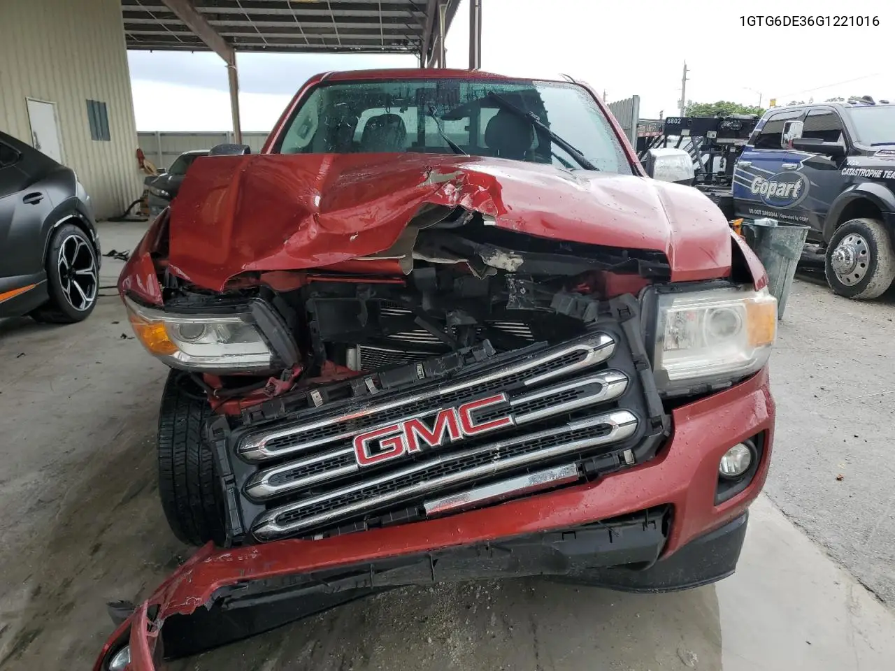 2016 GMC Canyon Slt VIN: 1GTG6DE36G1221016 Lot: 63597275