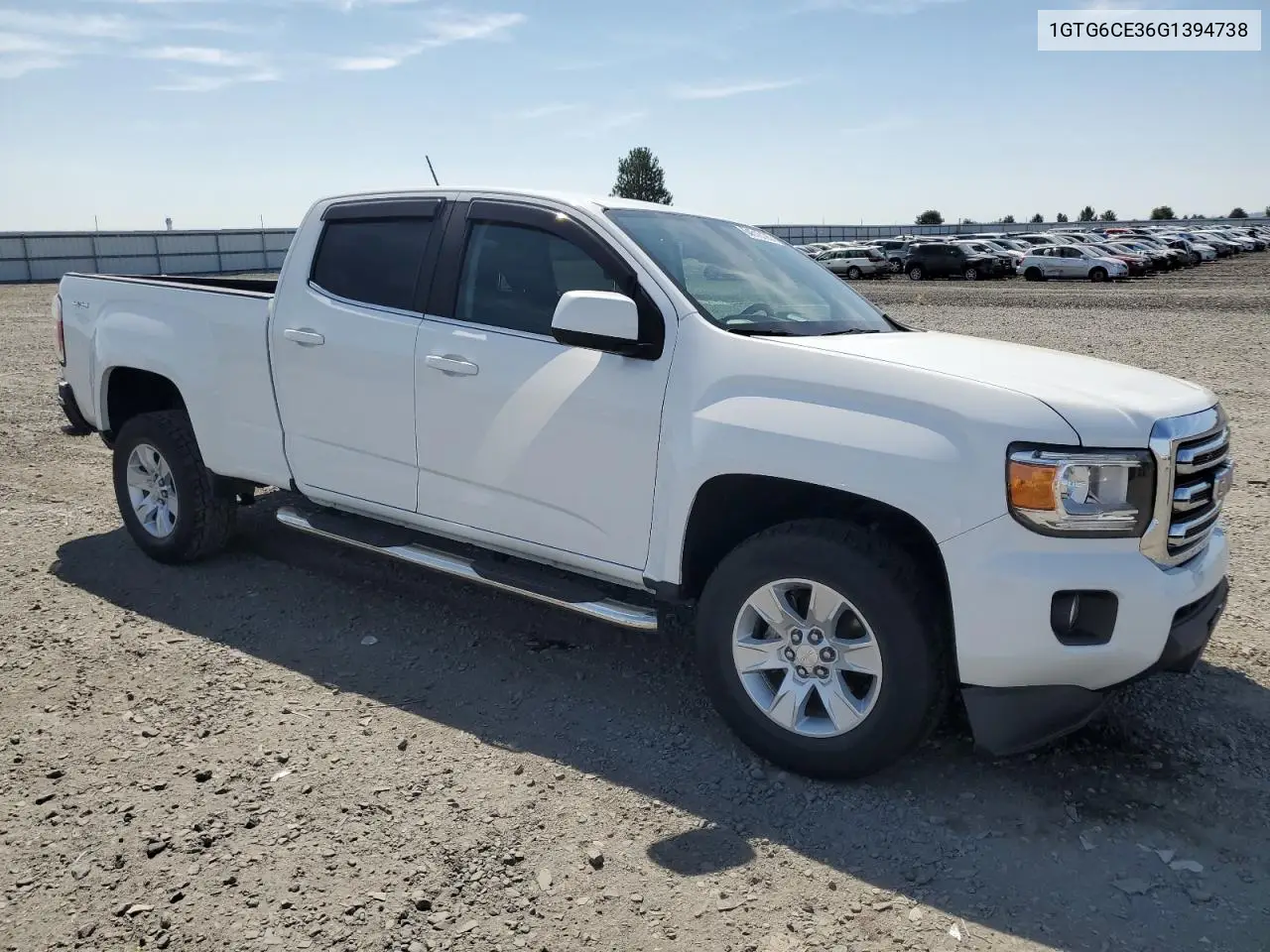 2016 GMC Canyon Sle VIN: 1GTG6CE36G1394738 Lot: 64516195