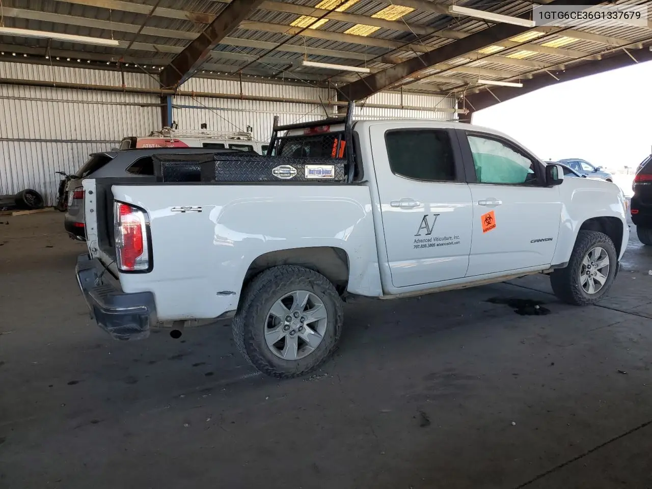 2016 GMC Canyon Sle VIN: 1GTG6CE36G1337679 Lot: 65289285