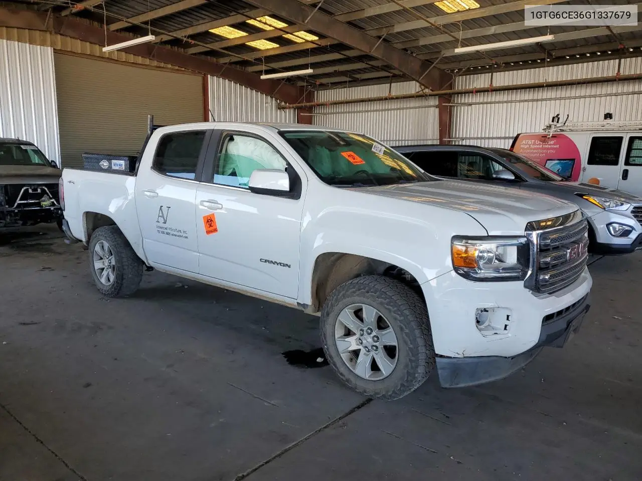 2016 GMC Canyon Sle VIN: 1GTG6CE36G1337679 Lot: 65289285