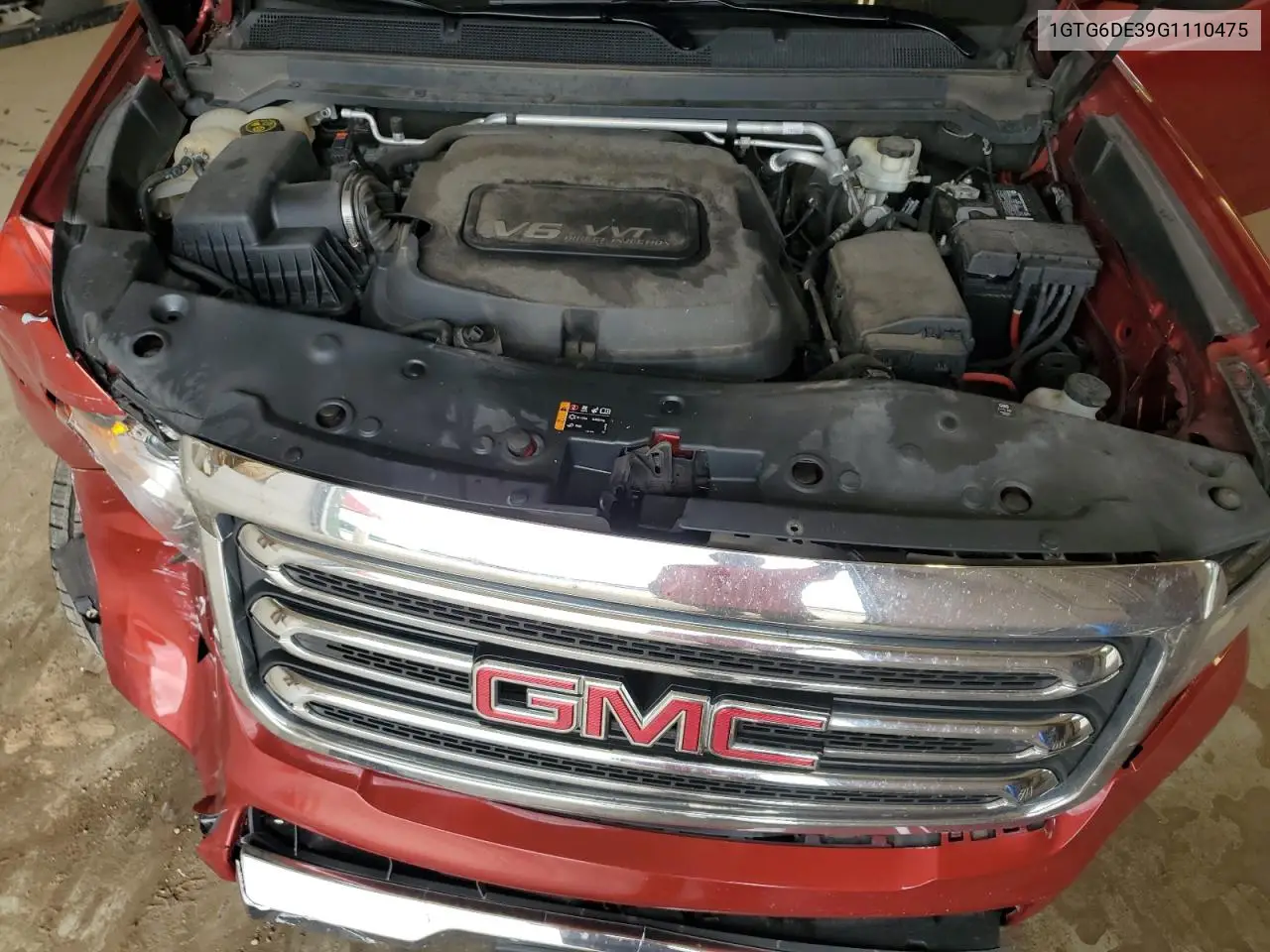 2016 GMC Canyon Slt VIN: 1GTG6DE39G1110475 Lot: 65579845
