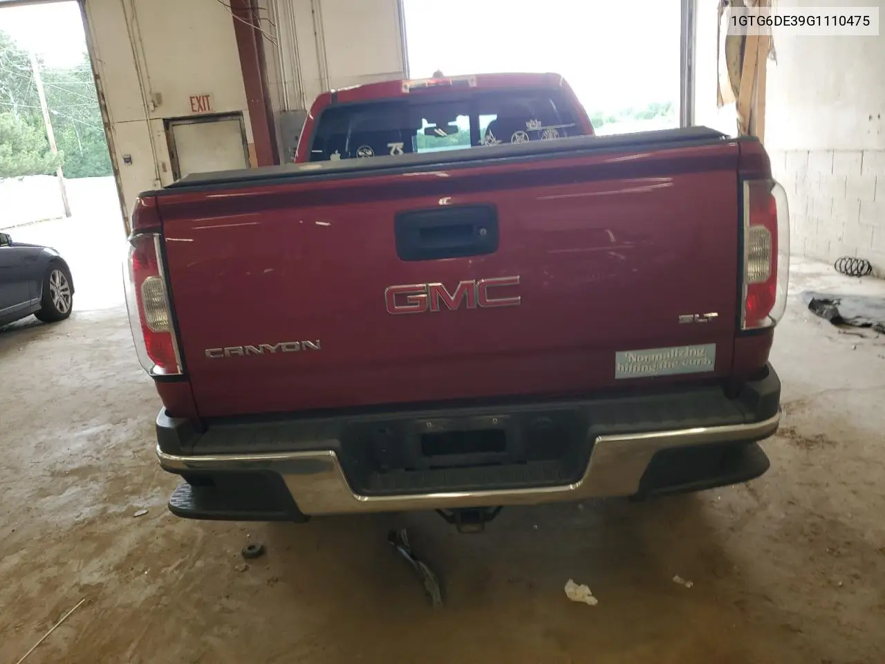 2016 GMC Canyon Slt VIN: 1GTG6DE39G1110475 Lot: 65579845