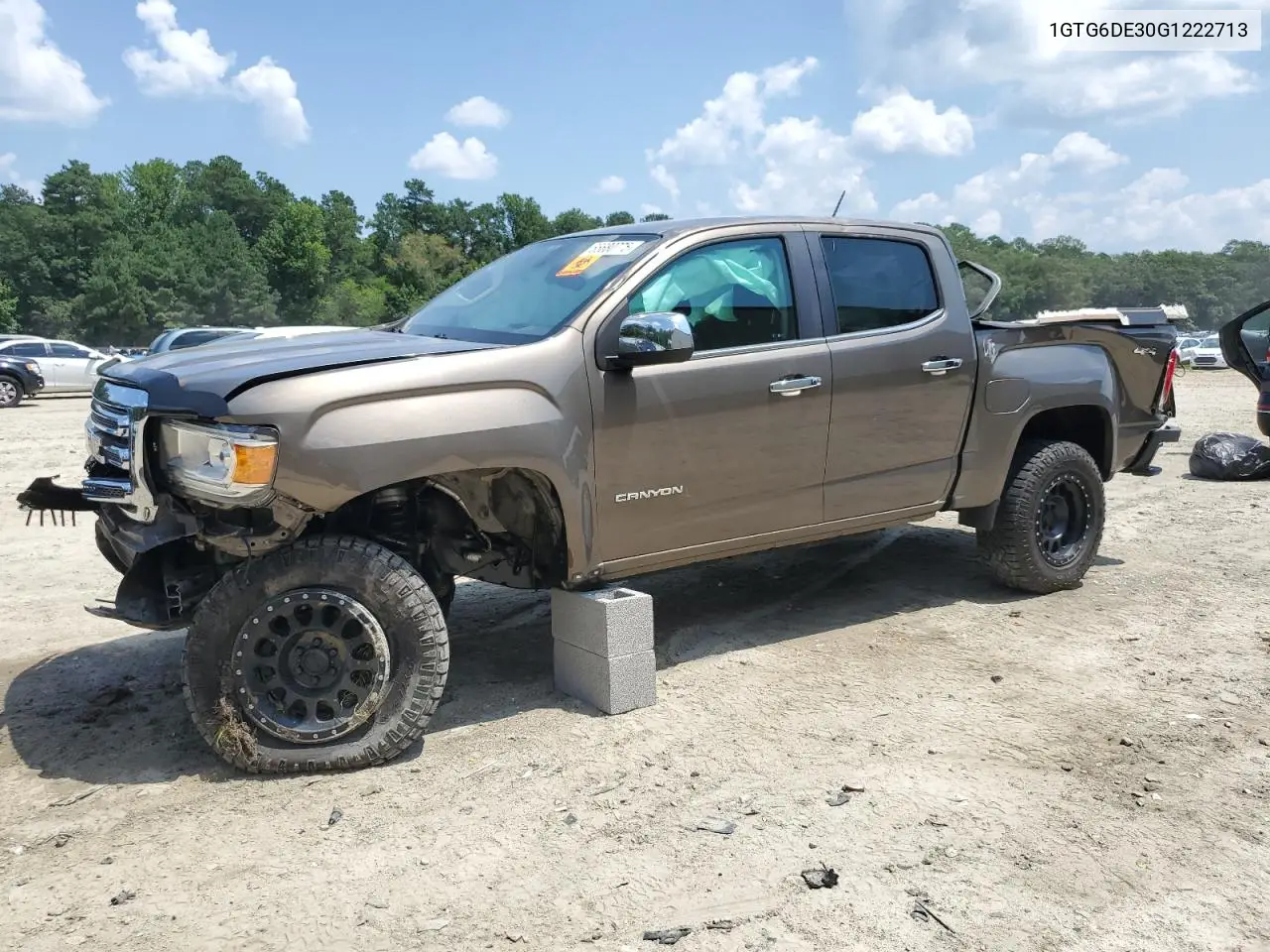 2016 GMC Canyon Slt VIN: 1GTG6DE30G1222713 Lot: 65680775