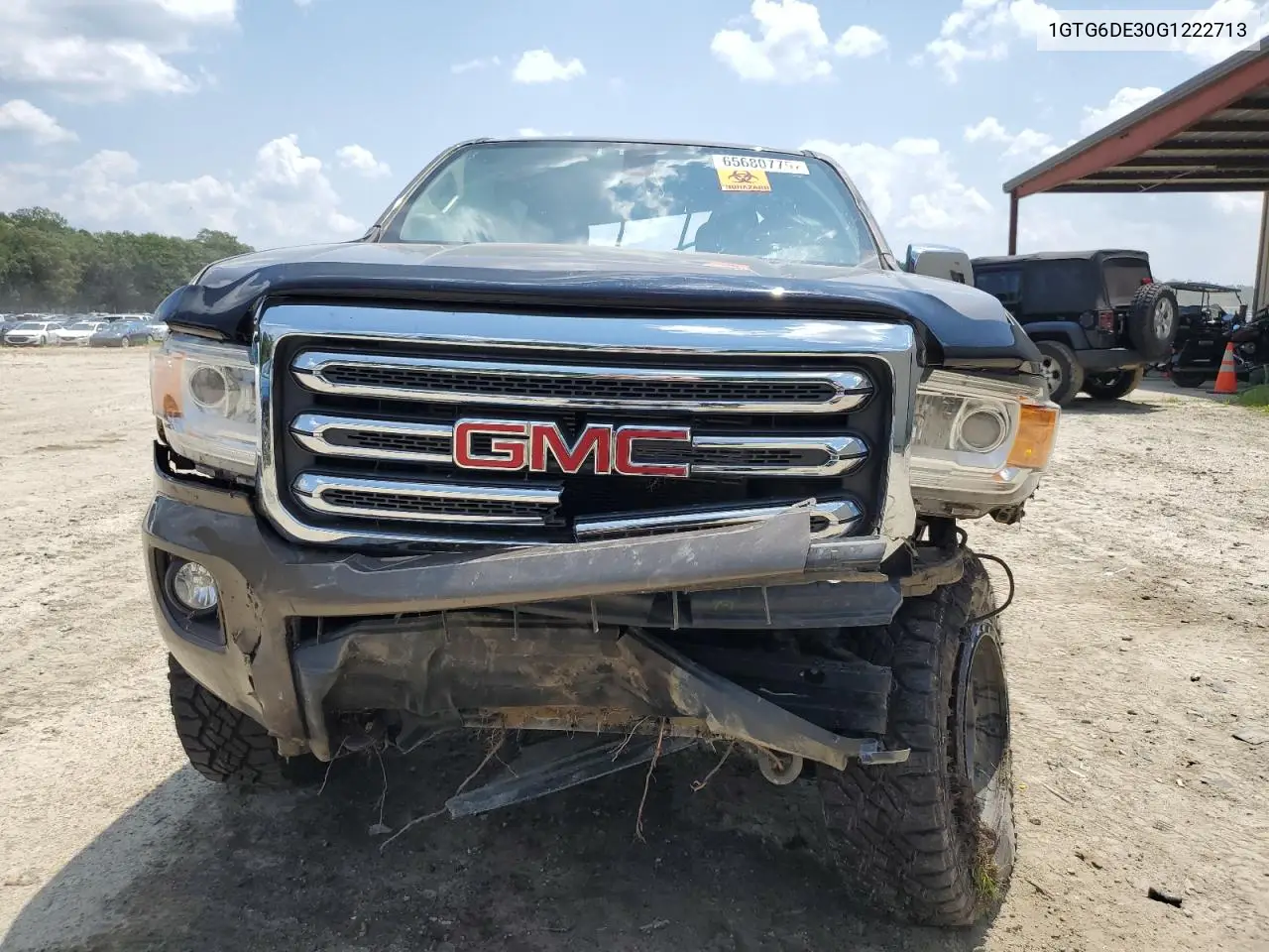 2016 GMC Canyon Slt VIN: 1GTG6DE30G1222713 Lot: 65680775
