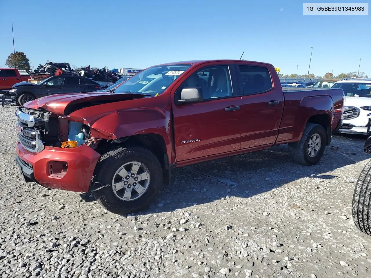 2016 GMC Canyon VIN: 1GTG5BE39G1345983 Lot: 81803294