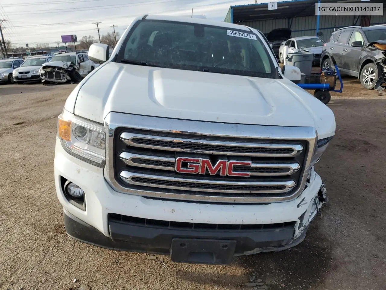 2017 GMC Canyon Sle VIN: 1GTG6CENXH1143837 Lot: 49699225