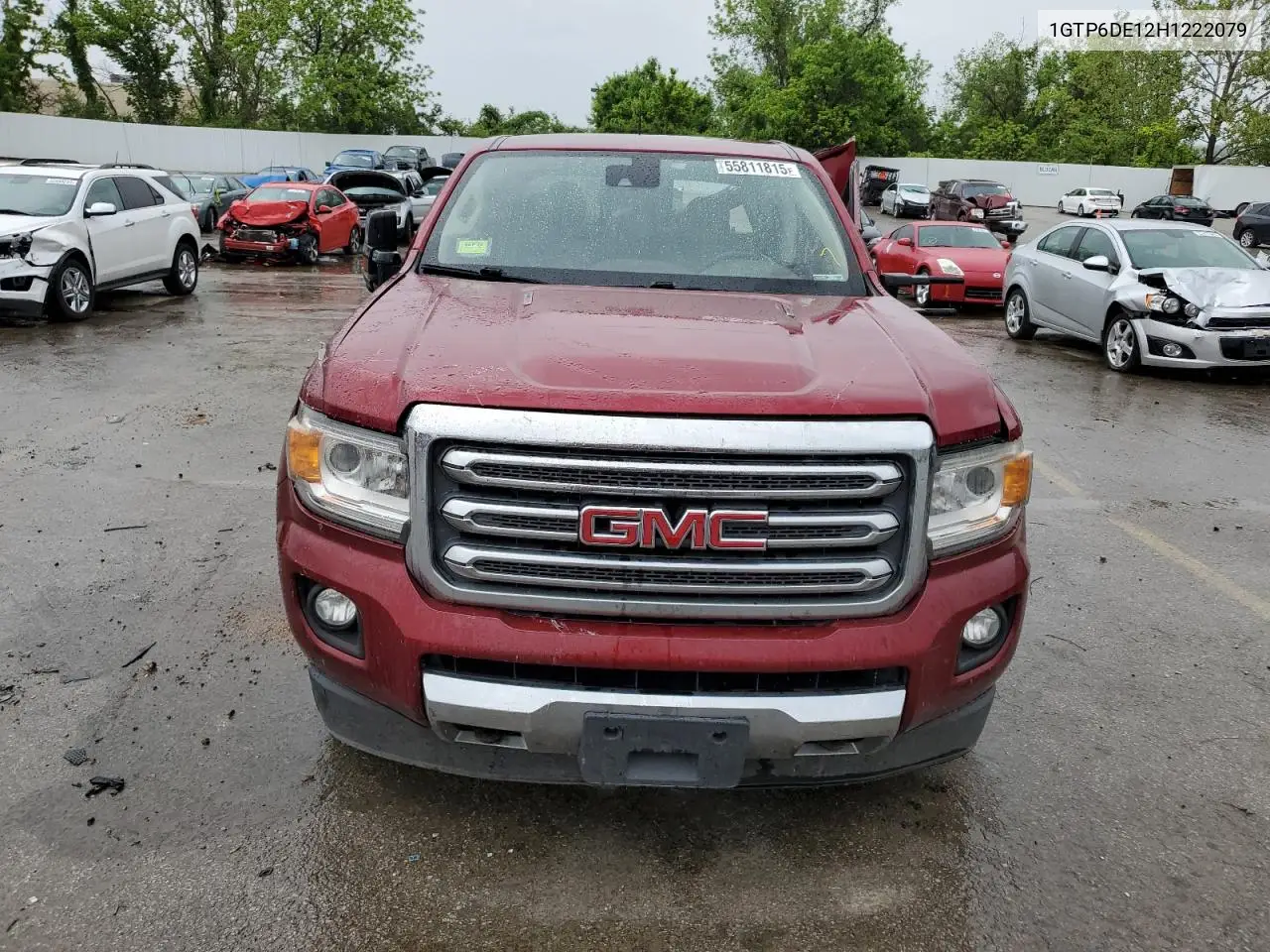 2017 GMC Canyon Slt VIN: 1GTP6DE12H1222079 Lot: 55811815