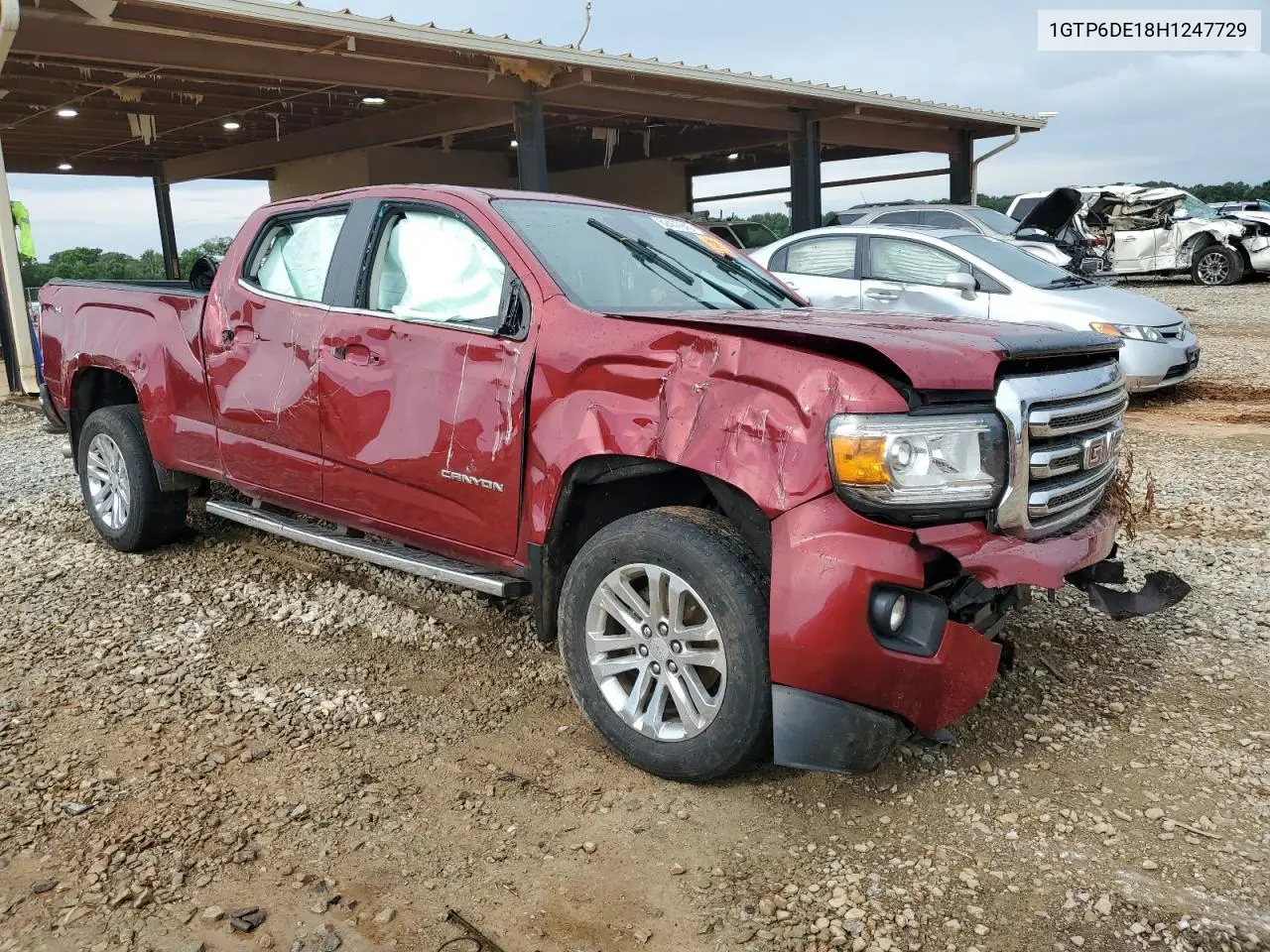 2017 GMC Canyon Slt VIN: 1GTP6DE18H1247729 Lot: 62437945