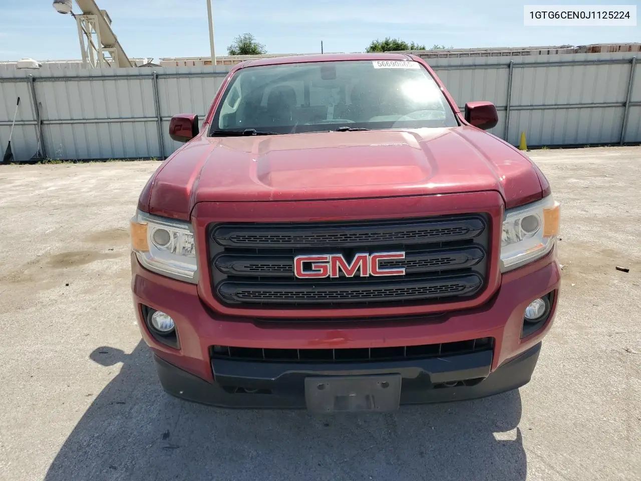2018 GMC Canyon Sle VIN: 1GTG6CEN0J1125224 Lot: 56690665