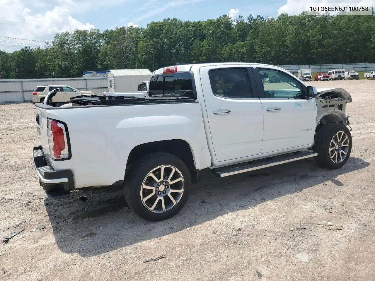 2018 GMC Canyon Denali VIN: 1GTG6EEN6J1100758 Lot: 62390055