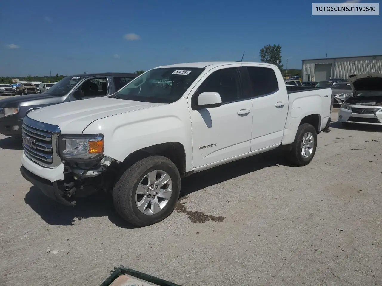 2018 GMC Canyon Sle VIN: 1GTG6CEN5J1190540 Lot: 62425995