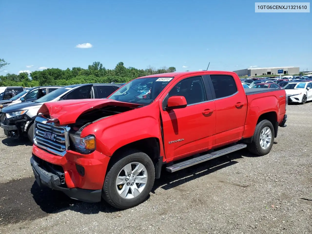 2018 GMC Canyon Sle VIN: 1GTG6CENXJ1321610 Lot: 62643315
