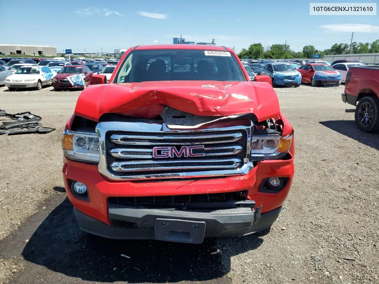 2018 GMC Canyon Sle VIN: 1GTG6CENXJ1321610 Lot: 62643315
