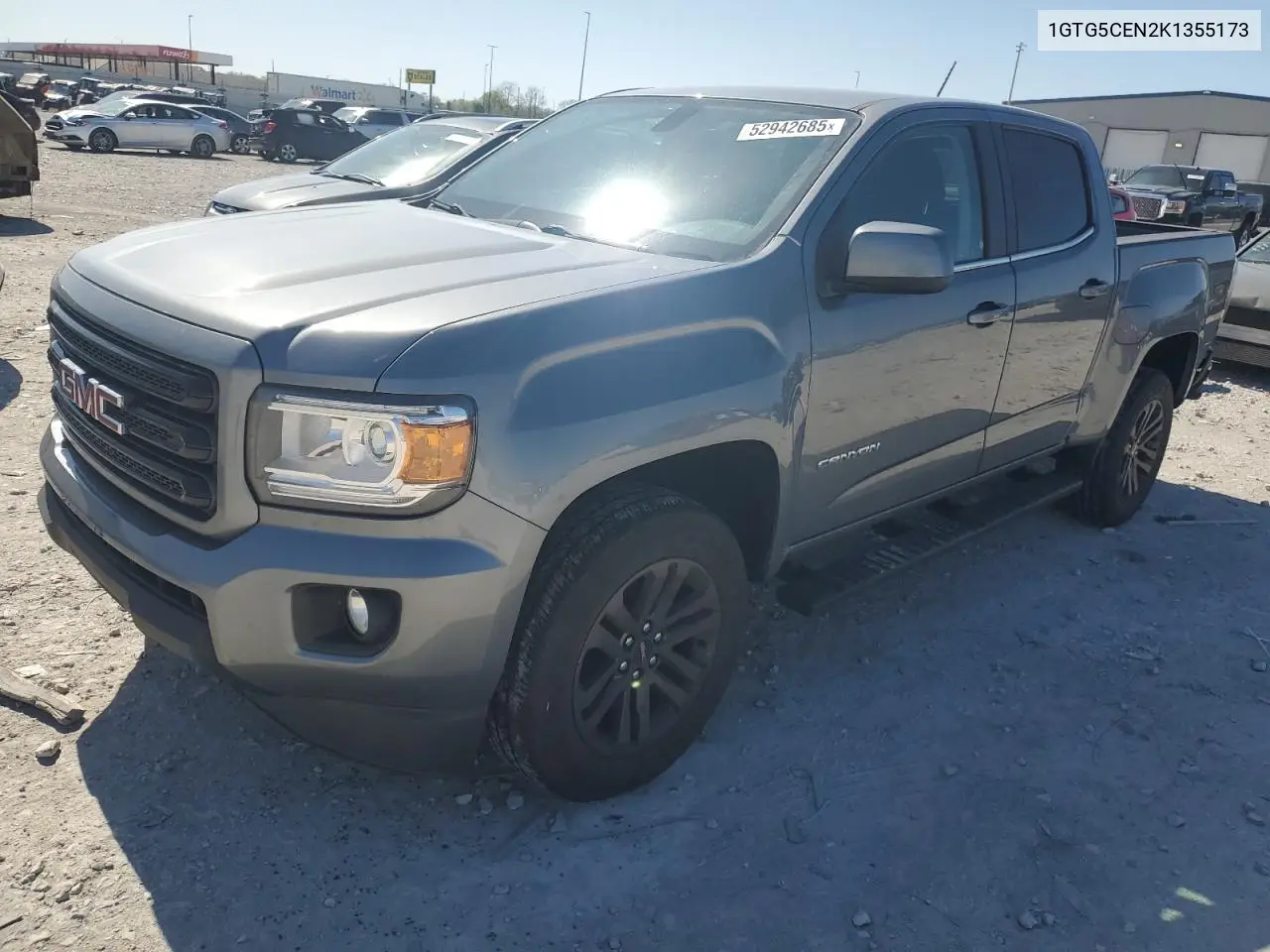 2019 GMC Canyon Sle VIN: 1GTG5CEN2K1355173 Lot: 52942685