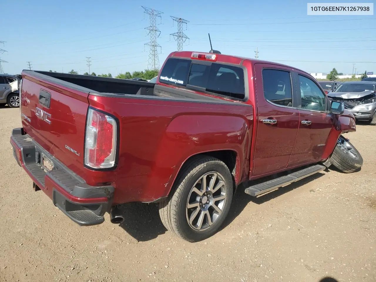 2019 GMC Canyon Denali VIN: 1GTG6EEN7K1267938 Lot: 62644395