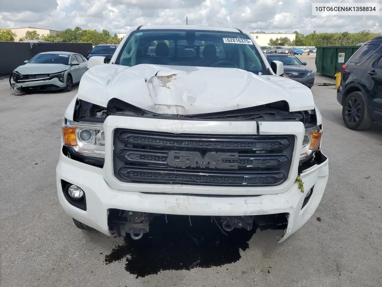 2019 GMC Canyon Sle VIN: 1GTG6CEN6K1358834 Lot: 62816375