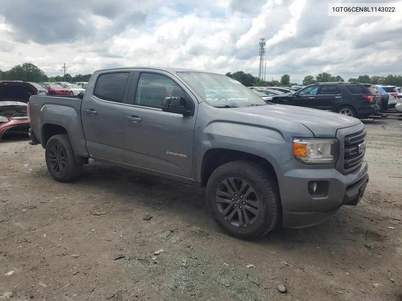 2020 GMC Canyon Sle VIN: 1GTG6CEN8L1143022 Lot: 56458215