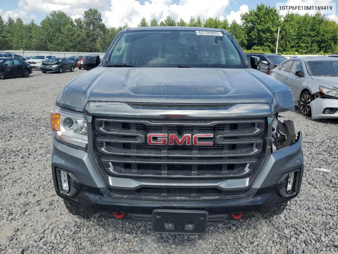 2021 GMC Canyon At4 VIN: 1GTP6FE10M1169419 Lot: 63750905