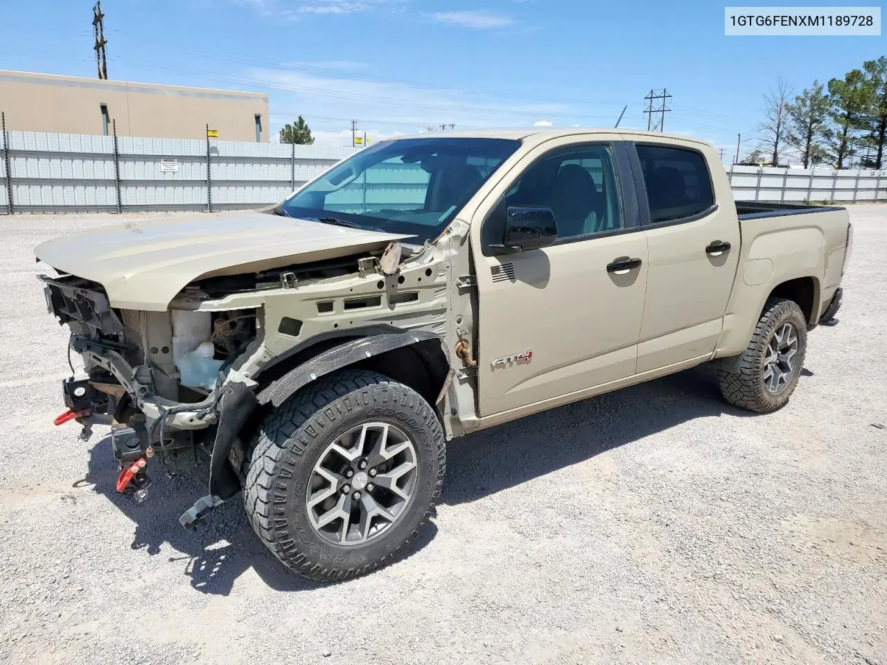 2021 GMC Canyon At4 VIN: 1GTG6FENXM1189728 Lot: 64811805