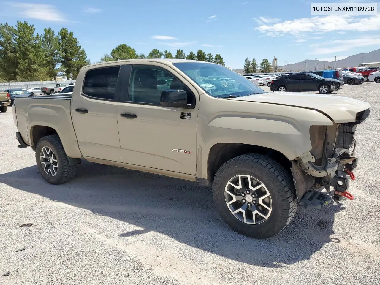 2021 GMC Canyon At4 VIN: 1GTG6FENXM1189728 Lot: 64811805
