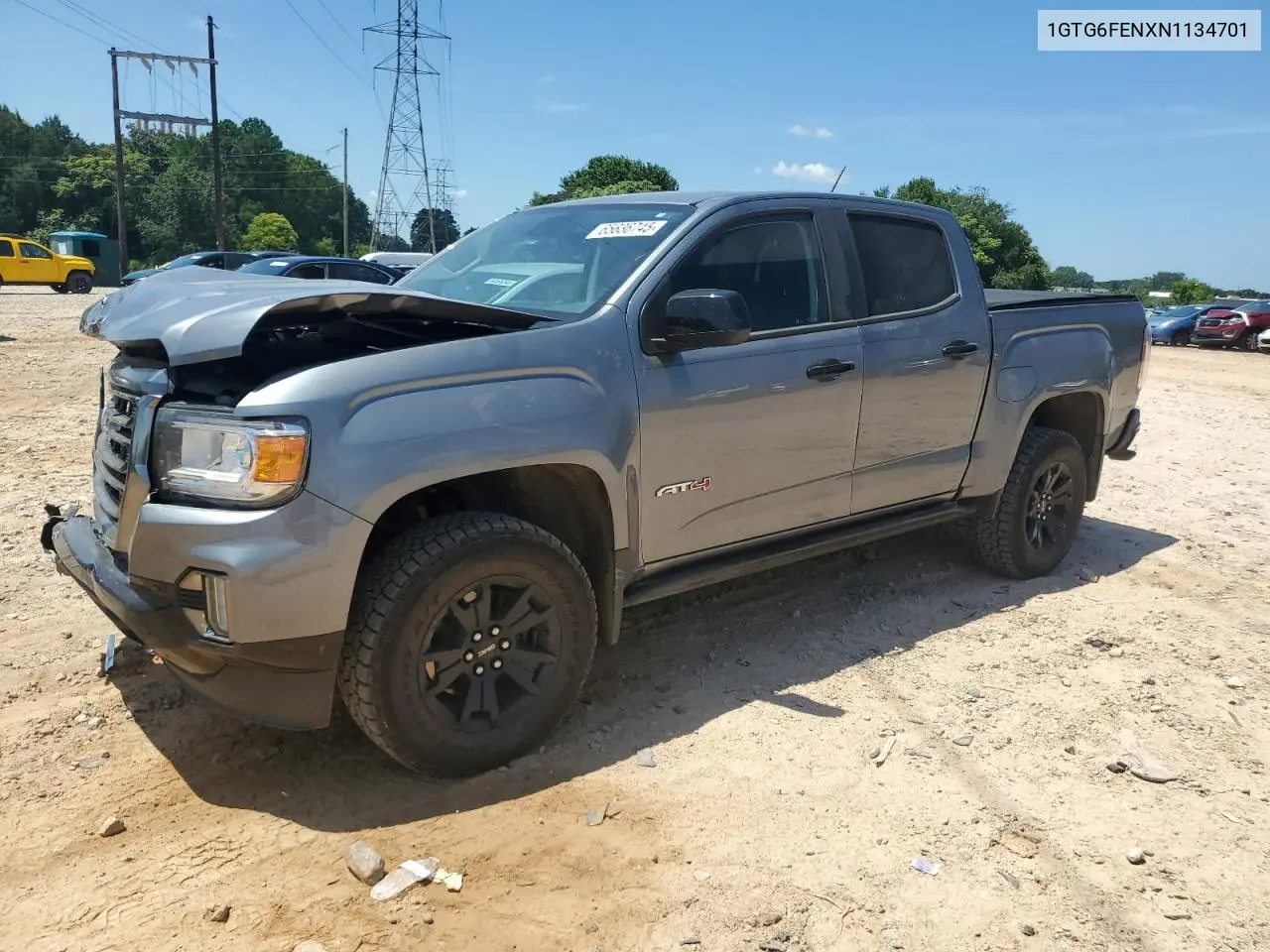 2022 GMC Canyon At4 VIN: 1GTG6FENXN1134701 Lot: 65636745
