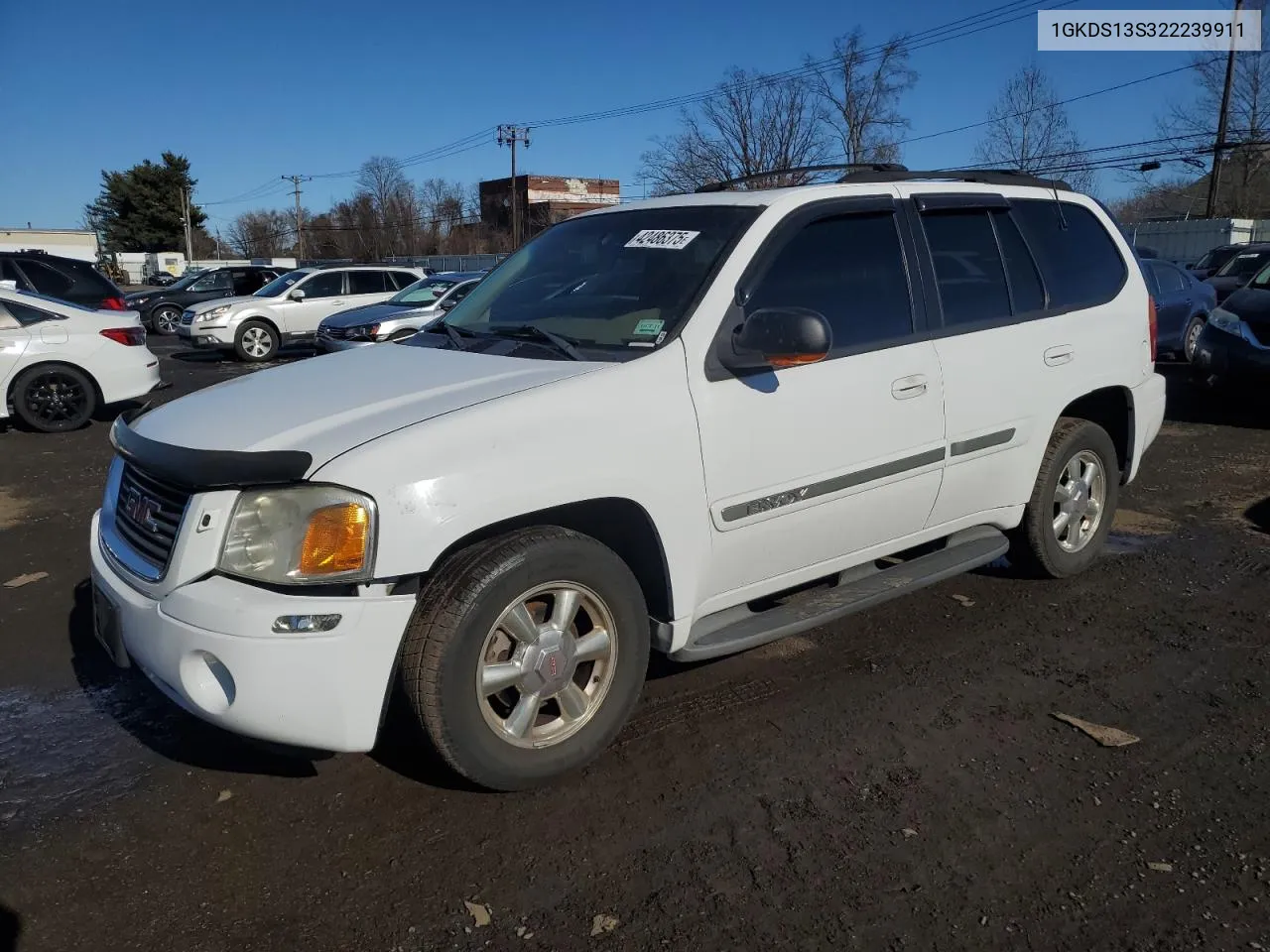 2002 GMC Envoy VIN: 1GKDS13S322239911 Lot: 42486375