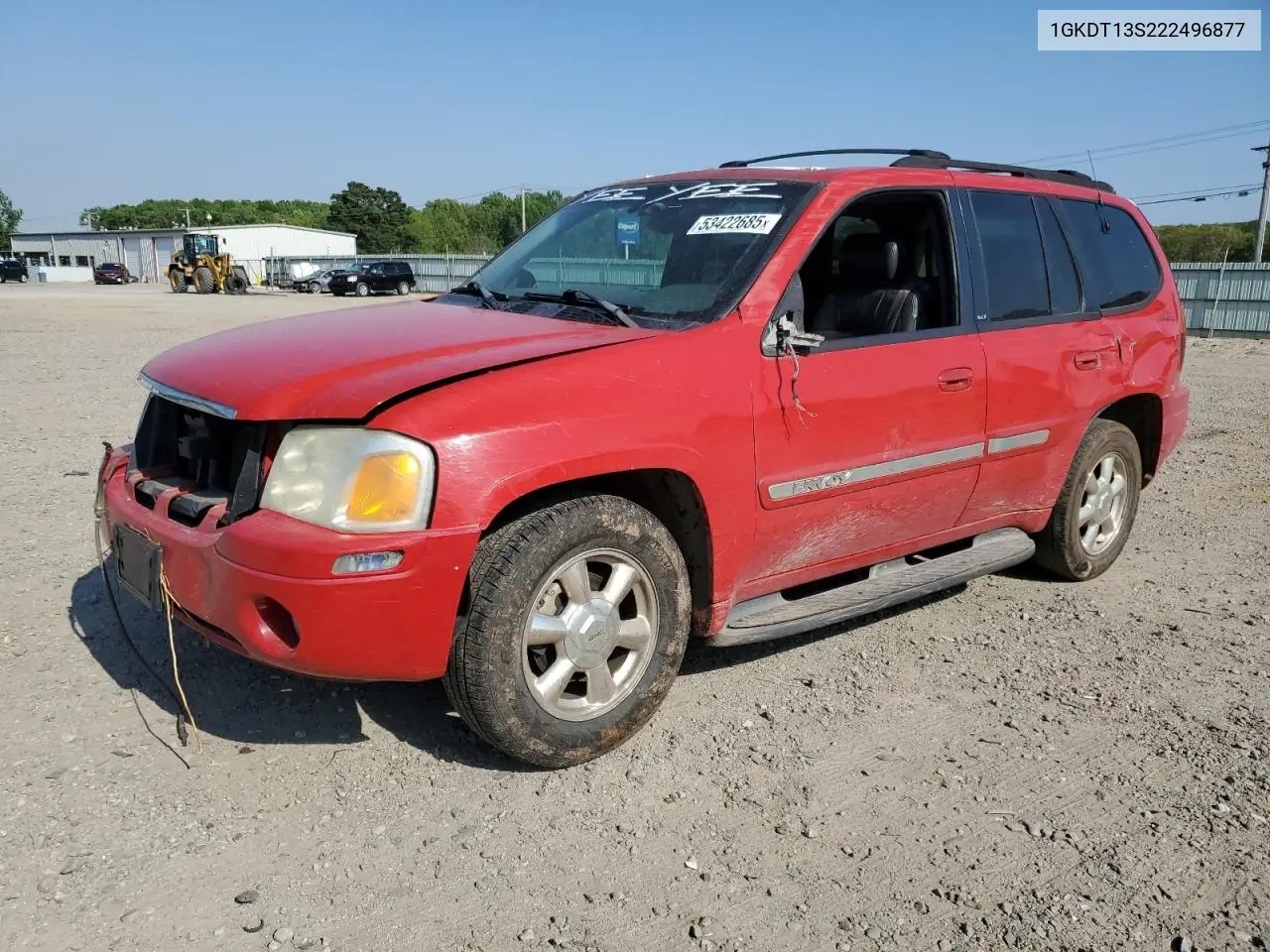 2002 GMC Envoy VIN: 1GKDT13S222496877 Lot: 53422685