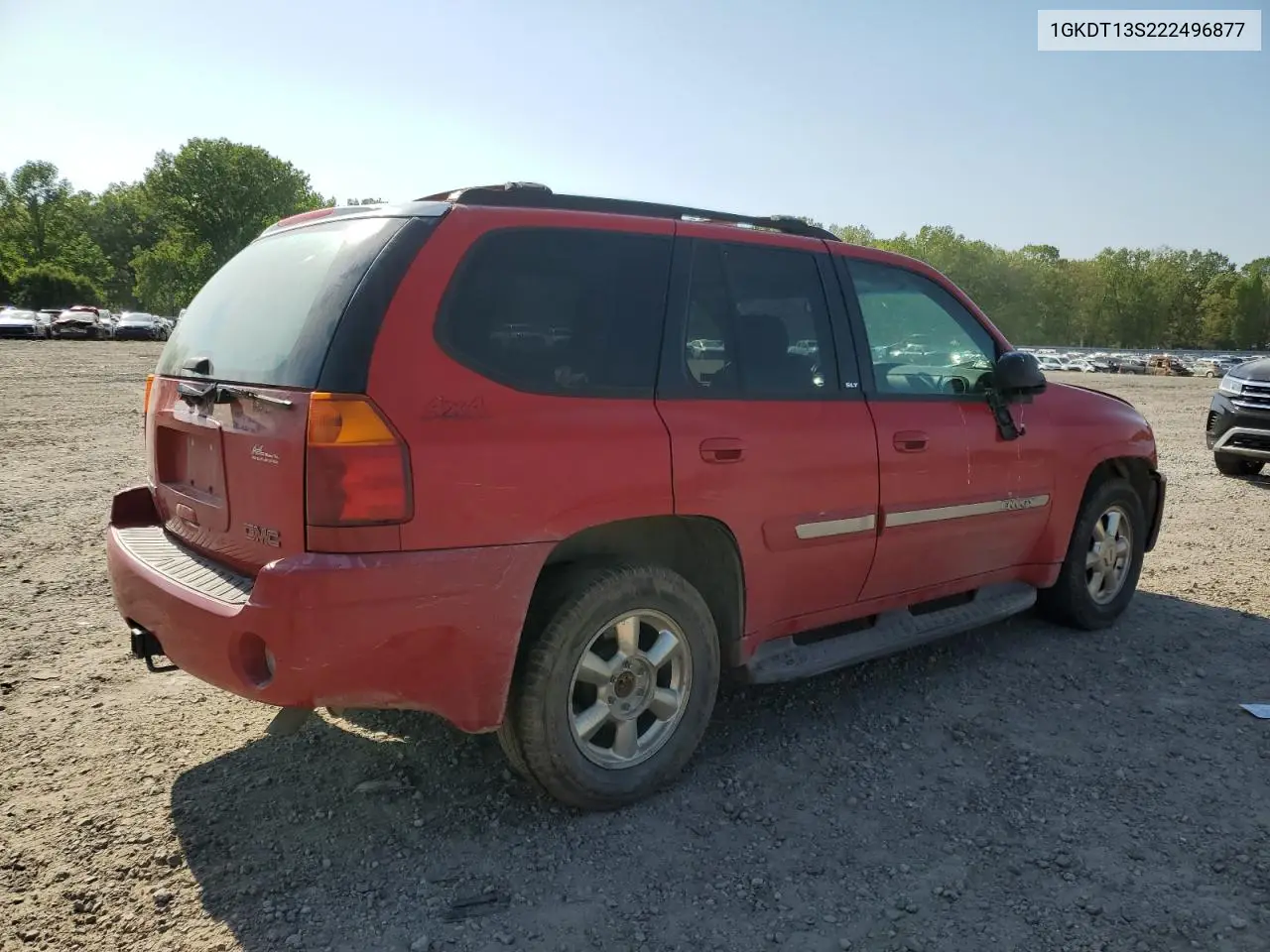 2002 GMC Envoy VIN: 1GKDT13S222496877 Lot: 53422685