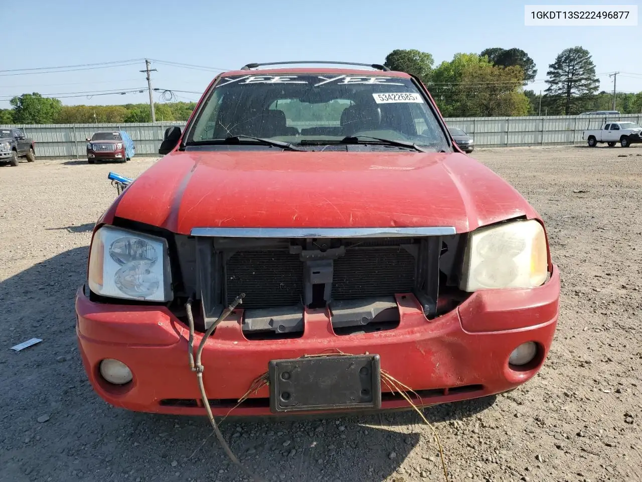 2002 GMC Envoy VIN: 1GKDT13S222496877 Lot: 53422685