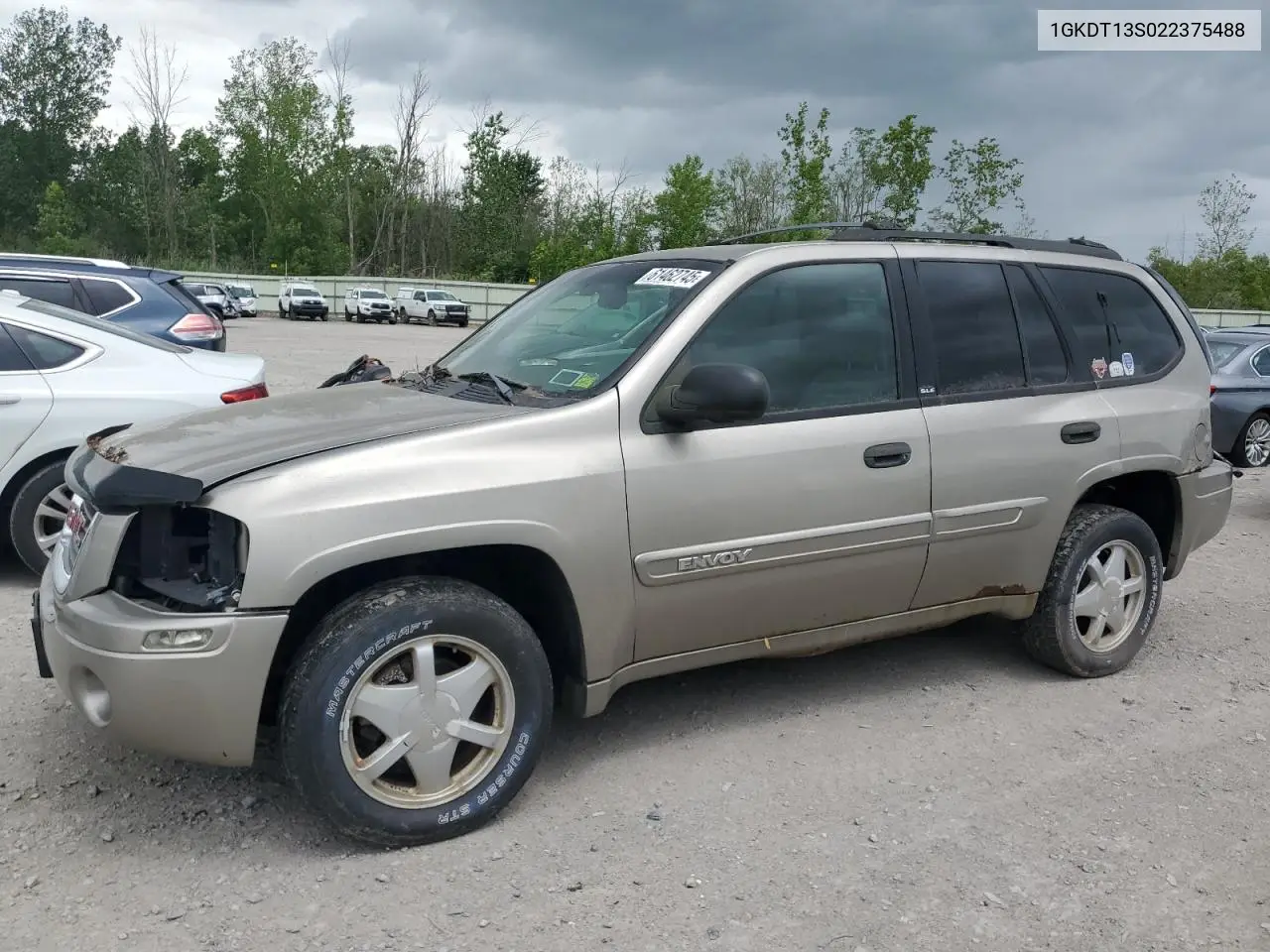 2002 GMC Envoy VIN: 1GKDT13S022375488 Lot: 61462745