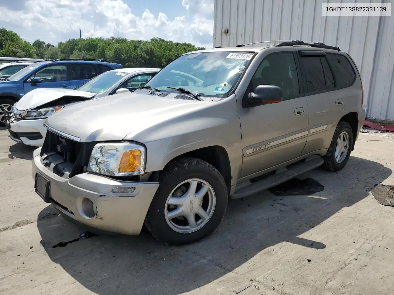 2002 GMC Envoy VIN: 1GKDT13S822331139 Lot: 61598125