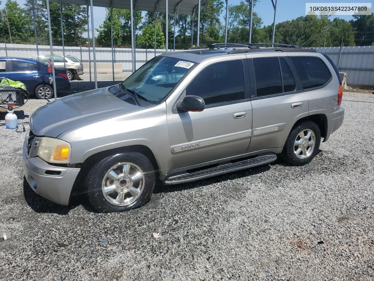 2002 GMC Envoy VIN: 1GKDS13S422347809 Lot: 61777755