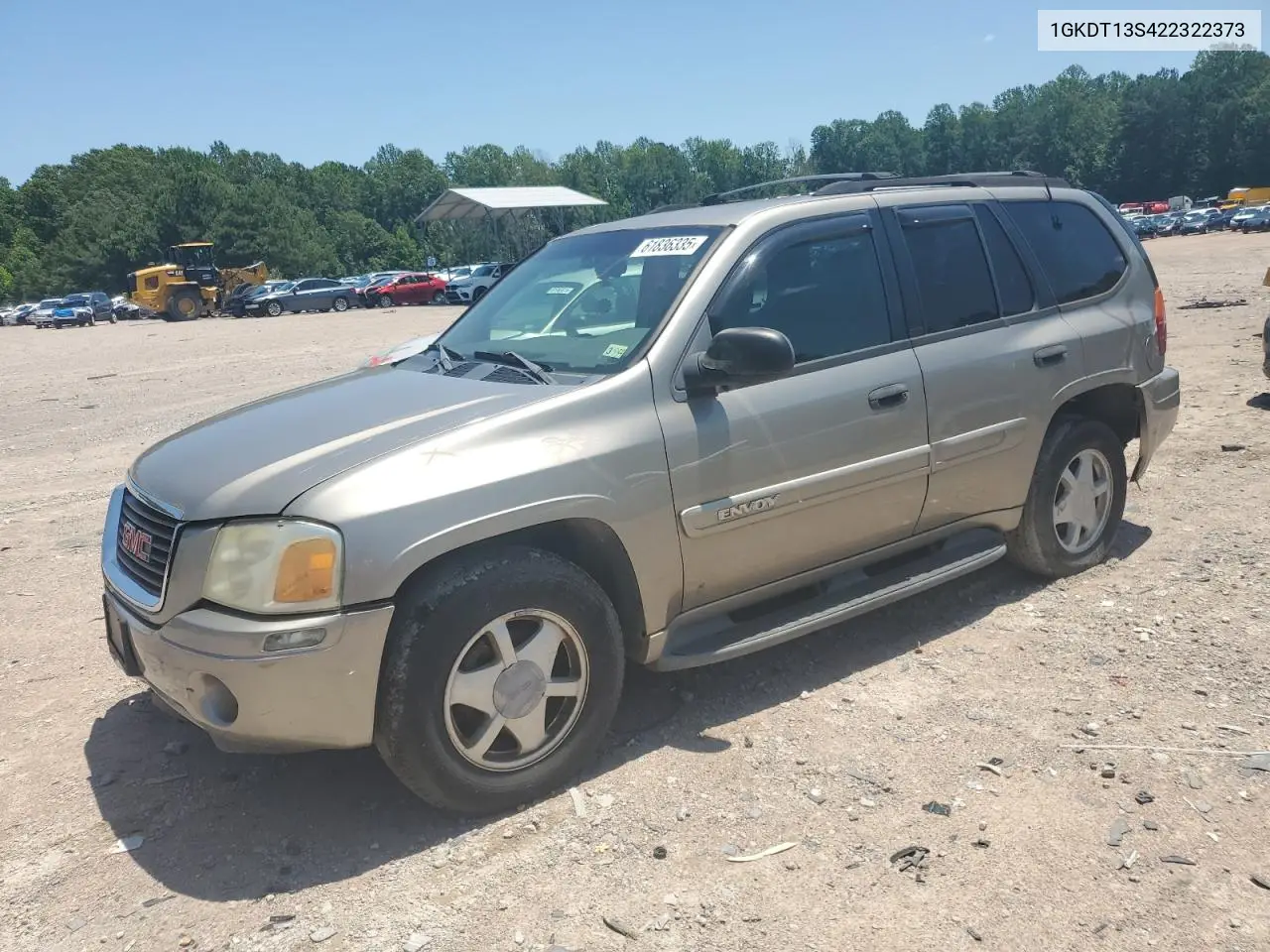 2002 GMC Envoy VIN: 1GKDT13S422322373 Lot: 61836335