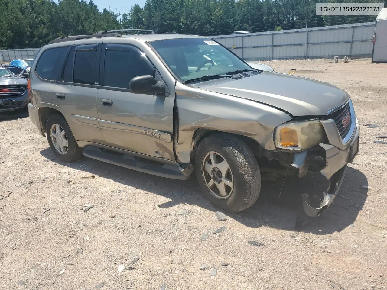 2002 GMC Envoy VIN: 1GKDT13S422322373 Lot: 61836335