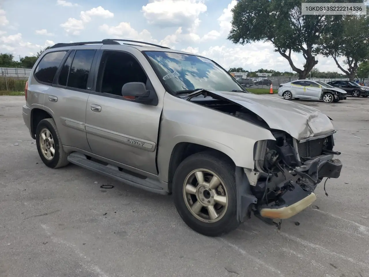2002 GMC Envoy VIN: 1GKDS13S222214336 Lot: 62466575