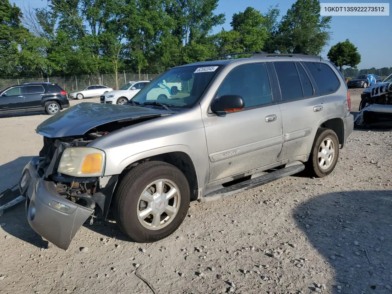 2002 GMC Envoy VIN: 1GKDT13S922273512 Lot: 62592045