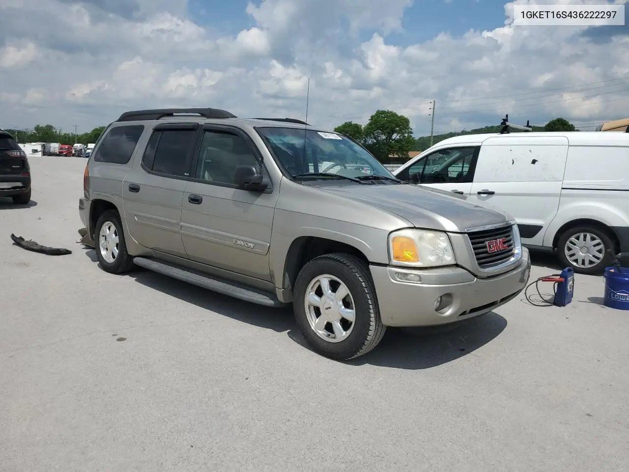 2003 GMC Envoy Xl VIN: 1GKET16S436222297 Lot: 54611135
