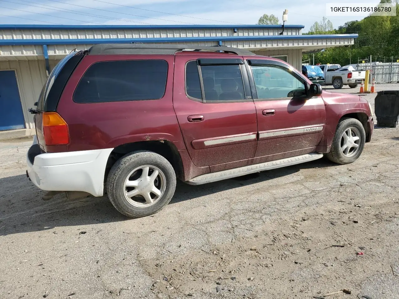 2003 GMC Envoy Xl VIN: 1GKET16S136186780 Lot: 55927155