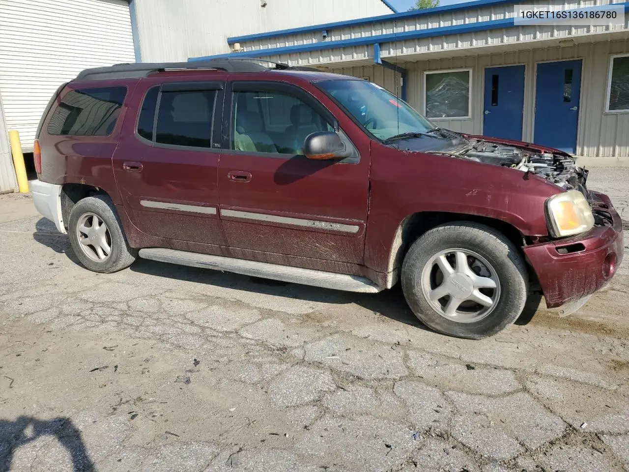 2003 GMC Envoy Xl VIN: 1GKET16S136186780 Lot: 55927155