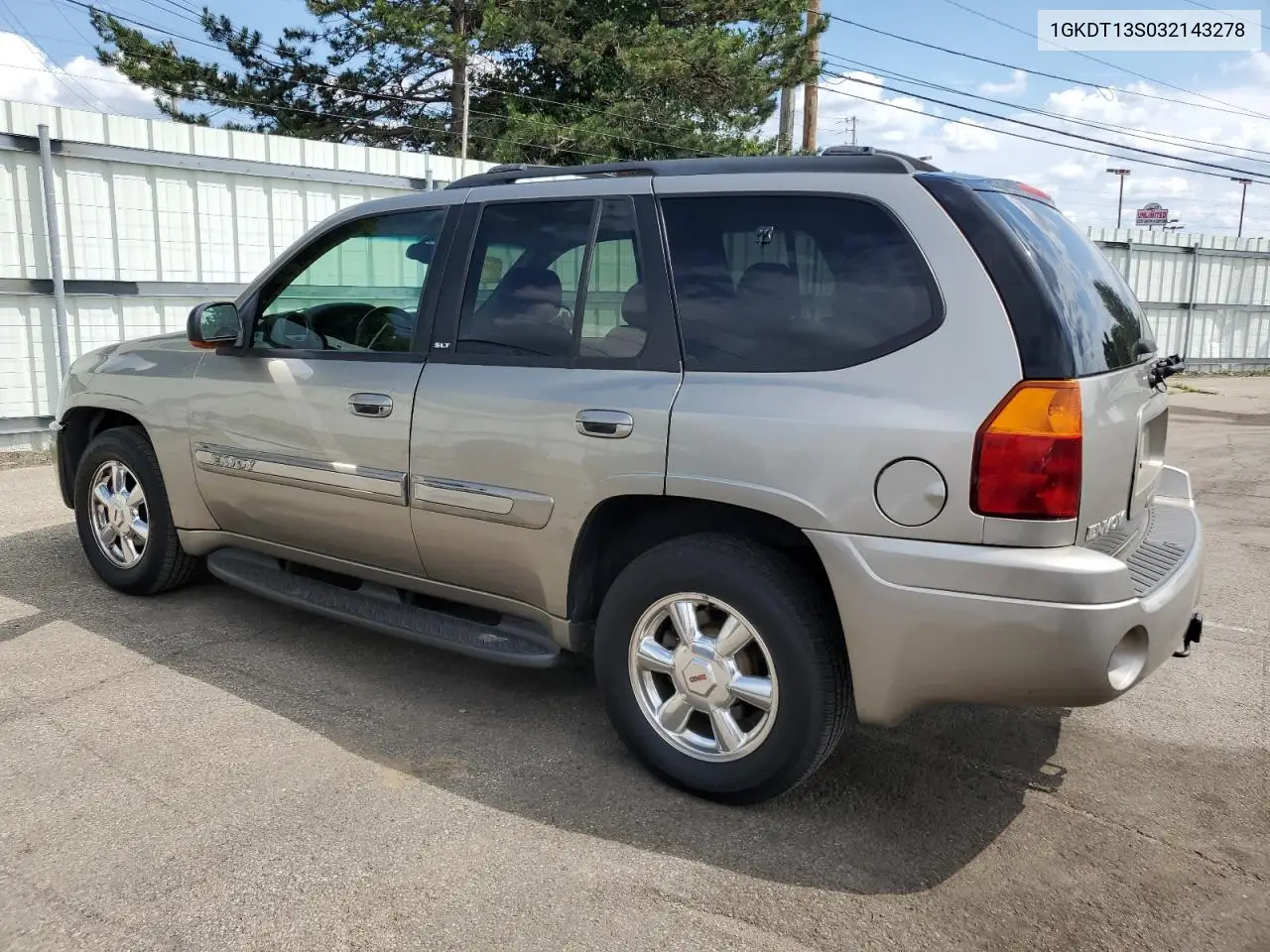 2003 GMC Envoy VIN: 1GKDT13S032143278 Lot: 61626745