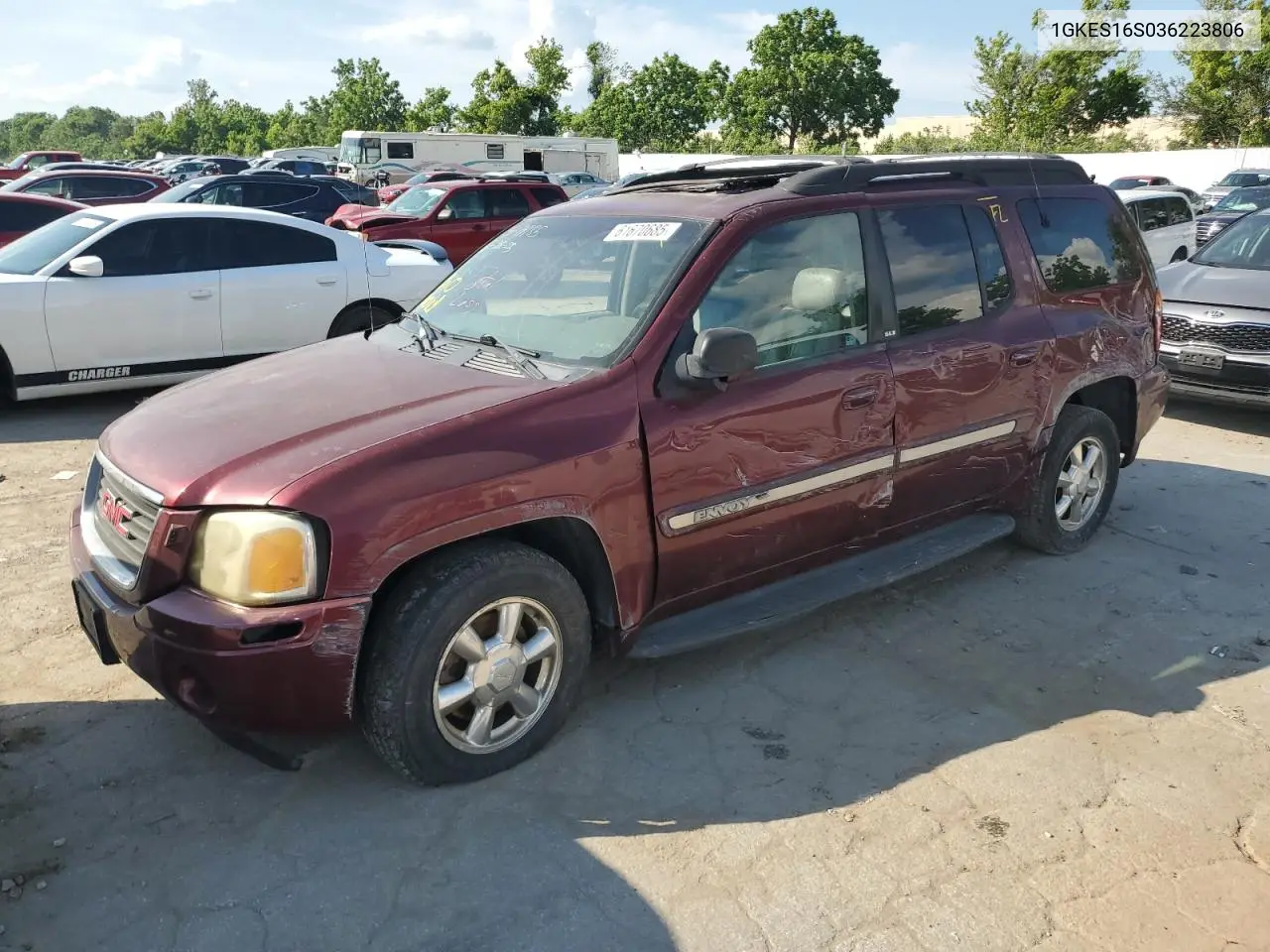2003 GMC Envoy Xl VIN: 1GKES16S036223806 Lot: 61670685
