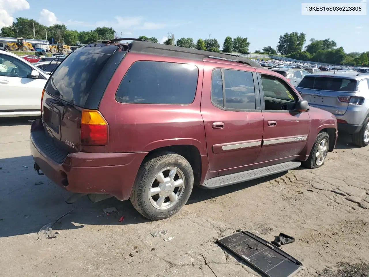 2003 GMC Envoy Xl VIN: 1GKES16S036223806 Lot: 61670685