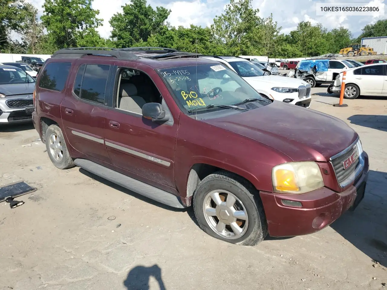 2003 GMC Envoy Xl VIN: 1GKES16S036223806 Lot: 61670685