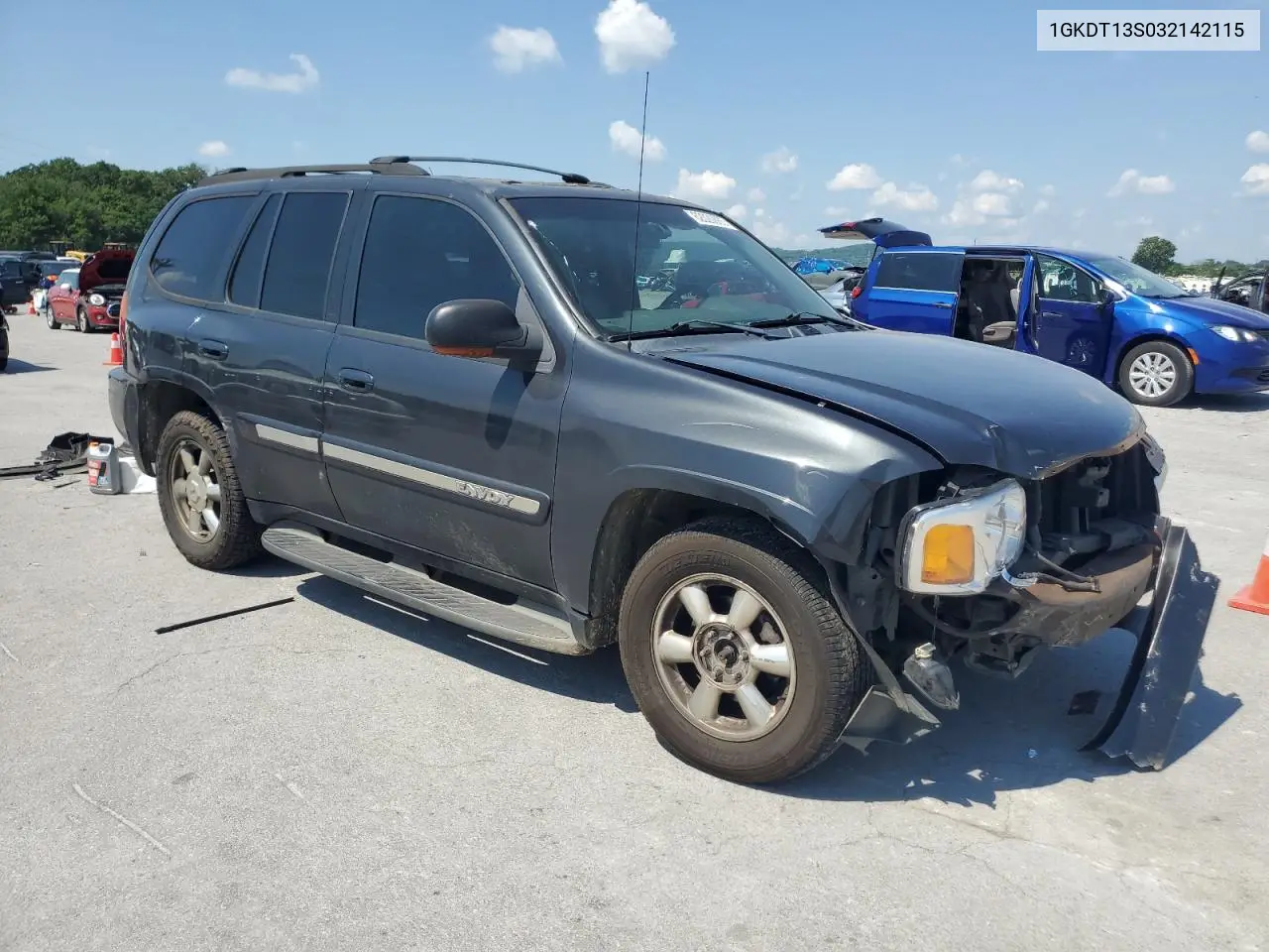 2003 GMC Envoy VIN: 1GKDT13S032142115 Lot: 62020865