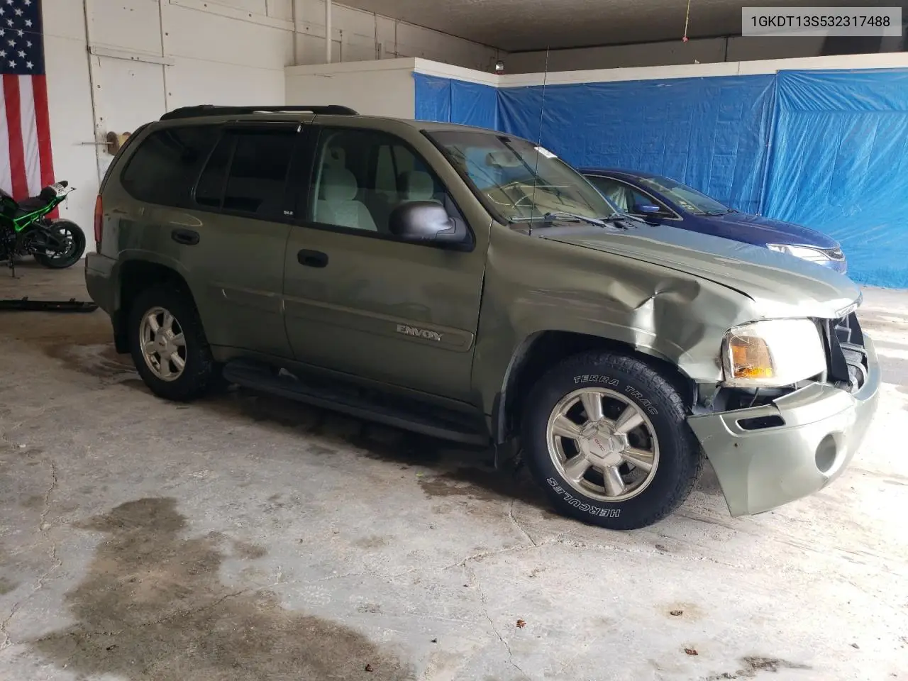 2003 GMC Envoy VIN: 1GKDT13S532317488 Lot: 62534795